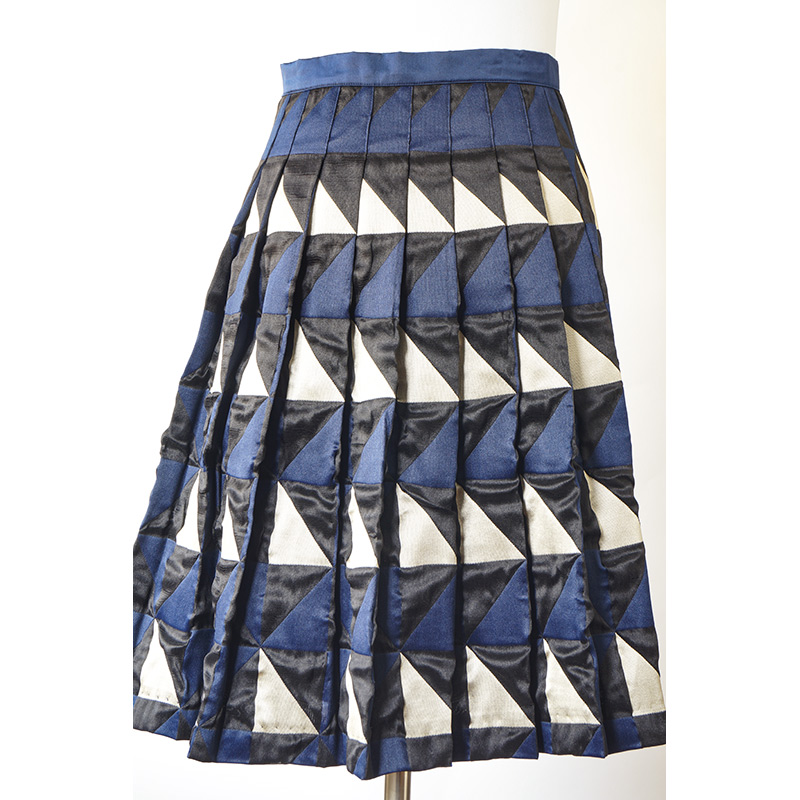 Falten-Rock mit Bund, selbst genäht